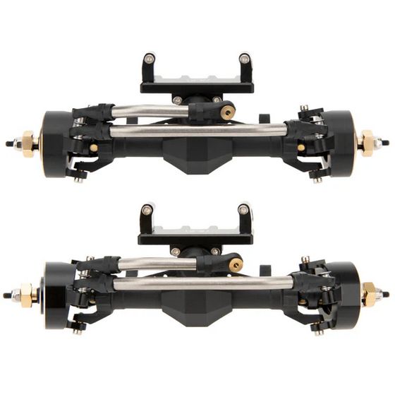 MEUS Racing SCX24 4WS Nylon Isokinetic 3-Section CVD Front Rear Axles Maximum Steering Angle 52° +5MM for SCX24 (Two Front Axles) SCX24-01-KY1572