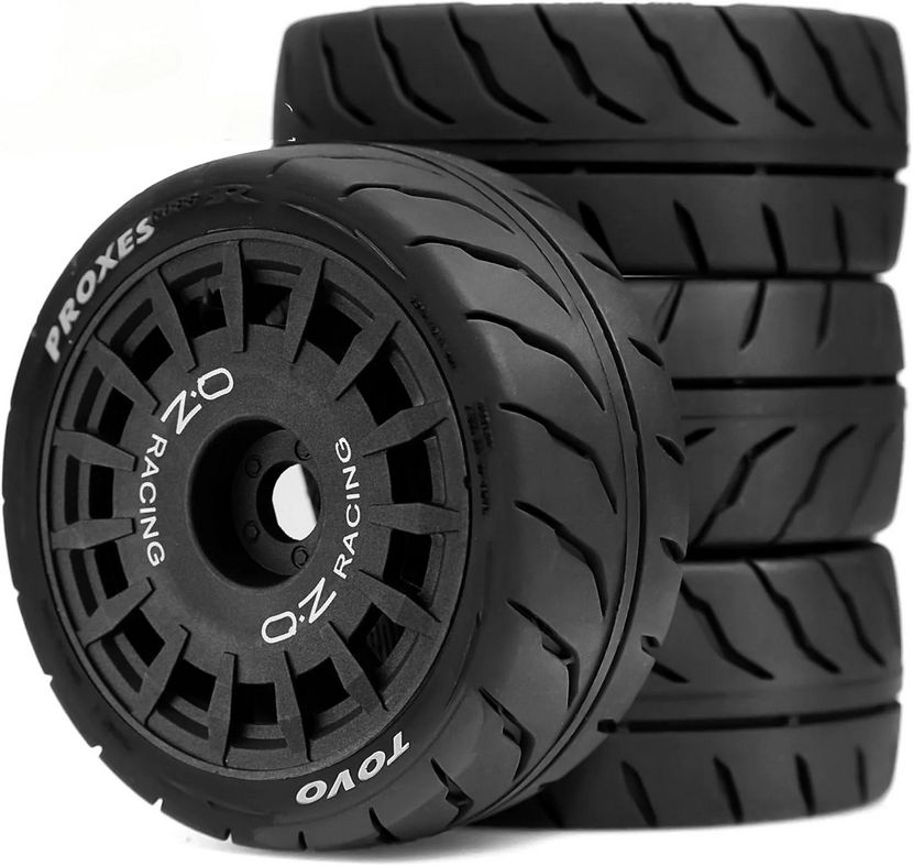 Powerhobby 1/10 RC On Road Touring Tires / Wheels 12mm Hex OD 68mm (4) PHB7423