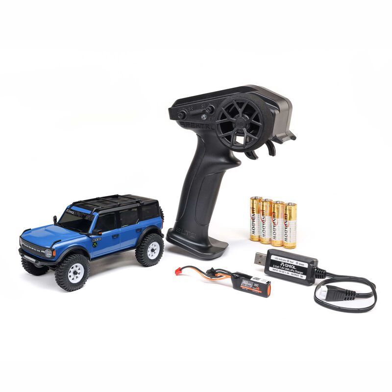 Axial SCX30 Ford Bronco (Battery &amp; Charger Included) (Blue) AXI-2048T1