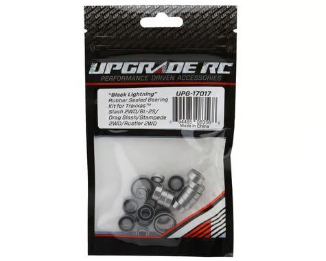 UpGrade RC "Black Lightning" Rubber Sealed Bearing Kit for Traxxas® 2WD BL-2S®/Slash®/Drag Slash®/Stampede®/Rustler® UPG-17017