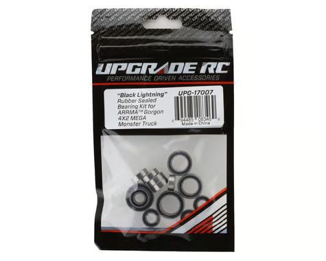 UpGrade RC "Black Lightning" Rubber Sealed Bearing Kit for Arrma® Gorgon™ 4x2 MEGA Monster Truck UPG-17007