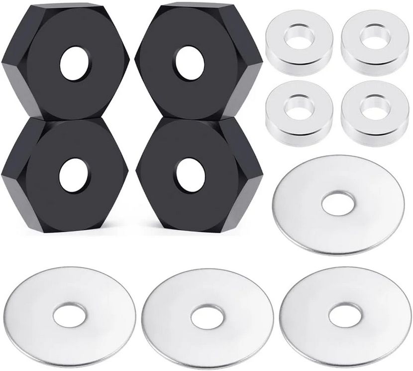Powerhobby Aluminum 14mm to 17mm Wheel Hex Hub Adapters (4) PHB7511