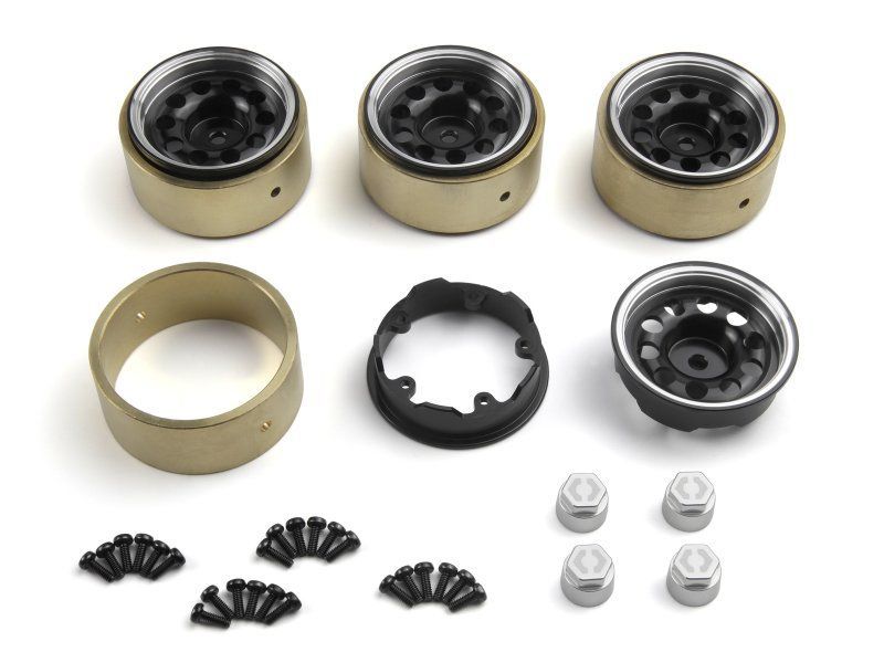 HPI CS-10 Aluminum Wheel 1.2in (Black/4pcs) HPI161245