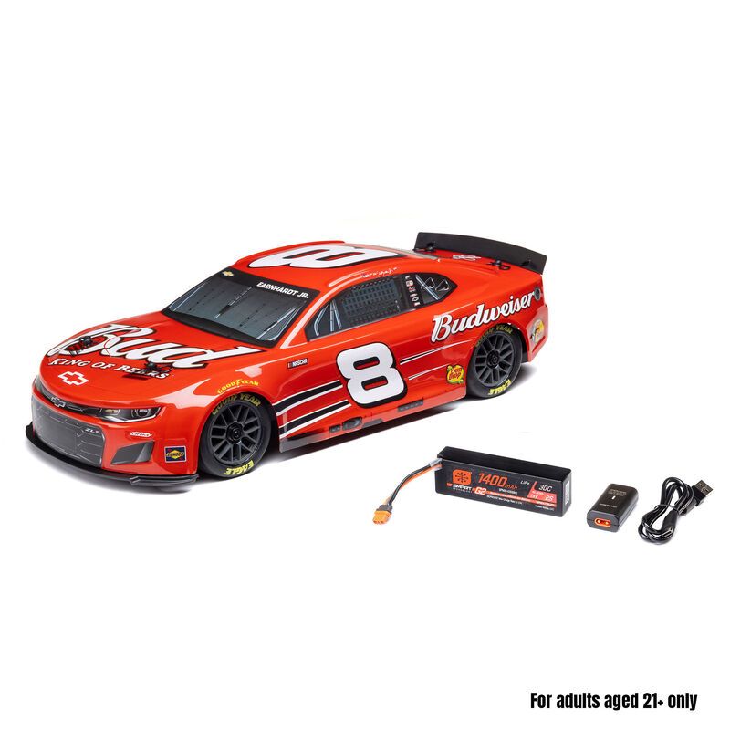 Losi NASCAR Dale Earnhardt Jr. No. 8 Budweiser (Battery &amp; Charger Included) LOSF1122508