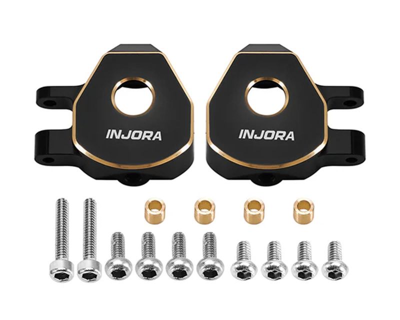 Injora Redcat Ascent-32 Brass Steering Knuckles (Black) (2) (5.4g ea) ASC32-06BK