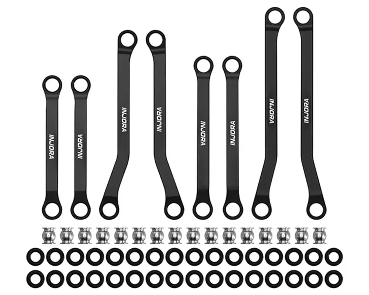 Injora Redcat Ascent-32 Aluminum High Clearance Suspension Links Set (Black) ASC32-04BK