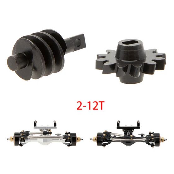 MEUS Racing SCX24 Isokinetic Front Axle Differential Gear 2/12T (Overdrive) Not Fit for SCX24 Stock Axles SCX24-005
