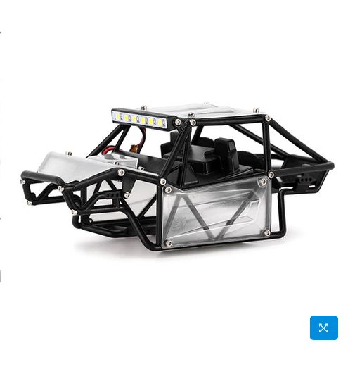 INJORA Nylon Rock Buggy Roll Cage Body Shell Chassis Kit for 1/24 SCX24-155CR