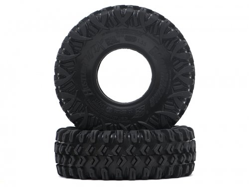 Boom Racing HUSTLER M/T Xtreme 1.55&quot; BABY Rock Crawling Tires 3.74x1.3 SNAIL SLIME™ Compound W/ Open Cell Foams (Super Soft) BRTR15502