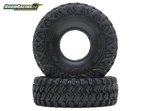 Boom Racing HUSTLER M/T Xtreme 1.55&quot; MC1 Rock Crawling Tires 4.19x1.38 SNAIL SLIME™ Compound W/ 2-Stage Foams (Super Soft) BRTR15503