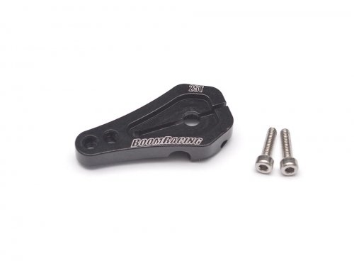 Boom Racing Aluminum Low Profile Servo Horn 25T Black for Axial SCX10 II (Black) BR955014BK