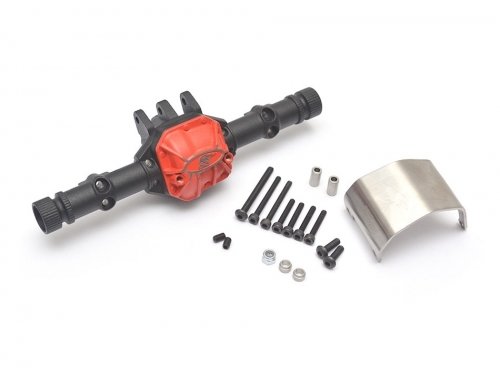 Boom Racing AR44 PHAT™ Axle Housing W/ ARMOUR™ Skid Plate 210grams Black BR955015