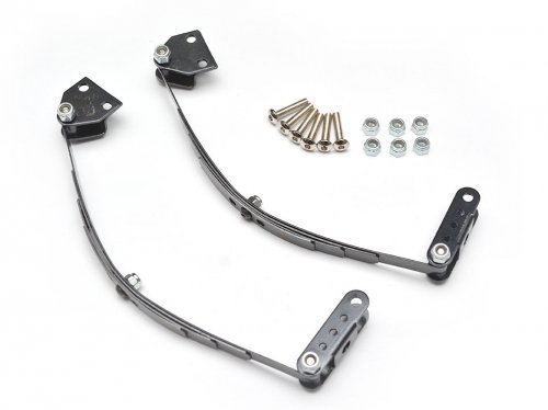 Team Raffee Co. Steel Leaf Spring W/ Mount Set 1 Pair (Black) BRQ90267BK