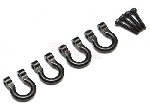 Team Raffee Co. Aluminum Towing Hook for RC Crawler (4) Black TRC/302309BK