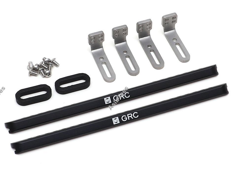 GRC Metal Side Plate Skid Panel Guard Type C Black for Traxxas TRX-4 GRC/GAX0102CBK