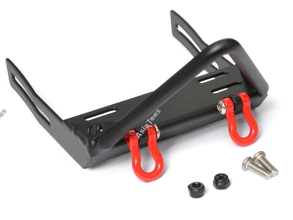 Team Raffee Co. Realistic Steel Stinger Front Bumper w/ Towing Hooks Black TRC/302251BK