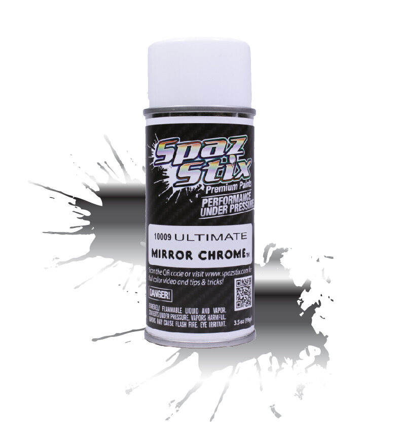 Spaz Stix Ultimate Mirror Chrome Aerosol Paint, 3.5oz Can SZX10009