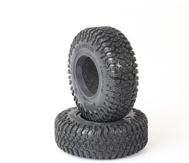 Pit Bull Braven Bloodaxe 3.45x1.11-1.55" Scale Tires, Alien Kompound (Super Soft), w/ Foams (2) PBTPB9022AK