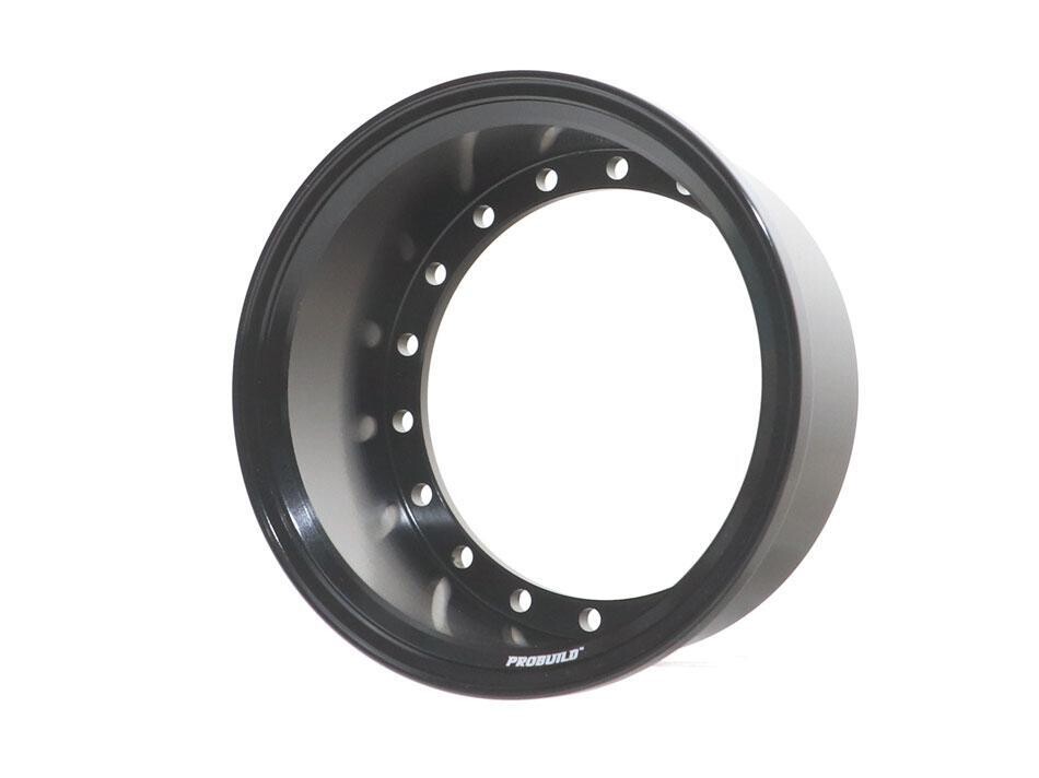 Boom Racing ProBuild™ Extra Wide Alum 19.5mm Wheel Barrel (1) Black BRPROB-02EWBK