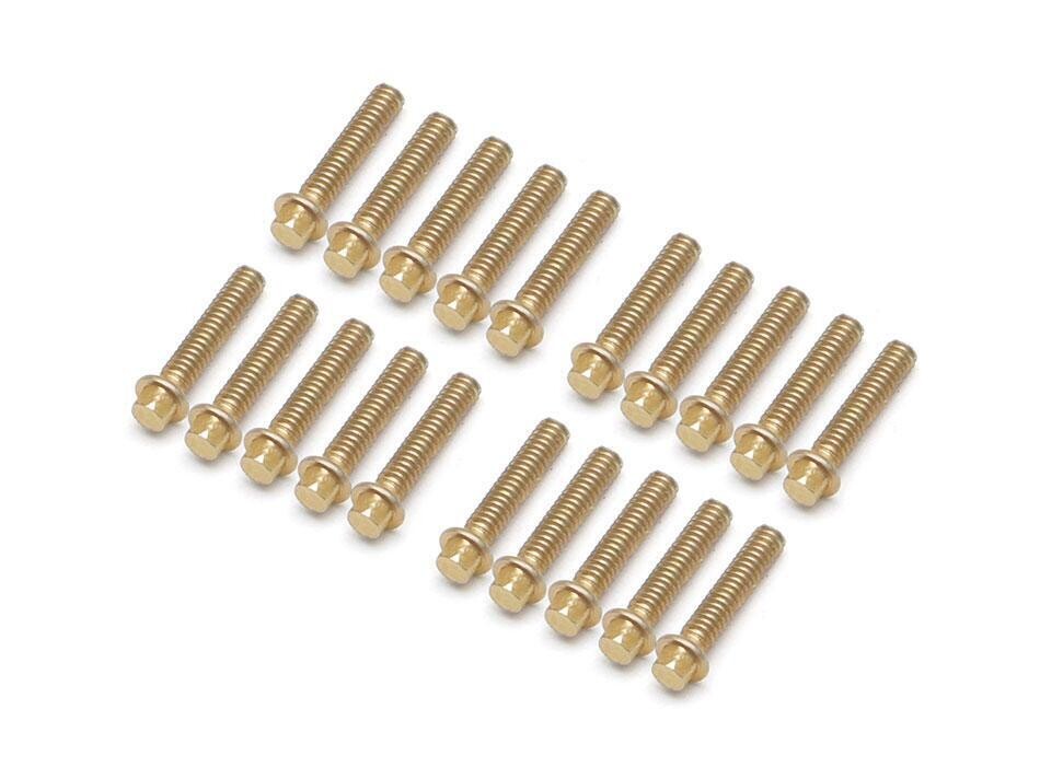 Boom Racing ProBuild™ Scale M2*9mm Wheel Bolts Screw (20) Gold BRPROB-06GD