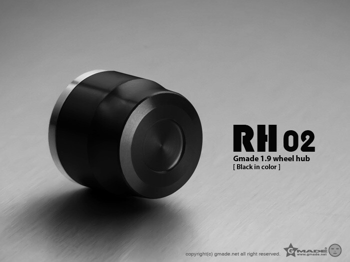 Gmade RH02 1.9″ wheel hubs (Black) (4) GMA70124