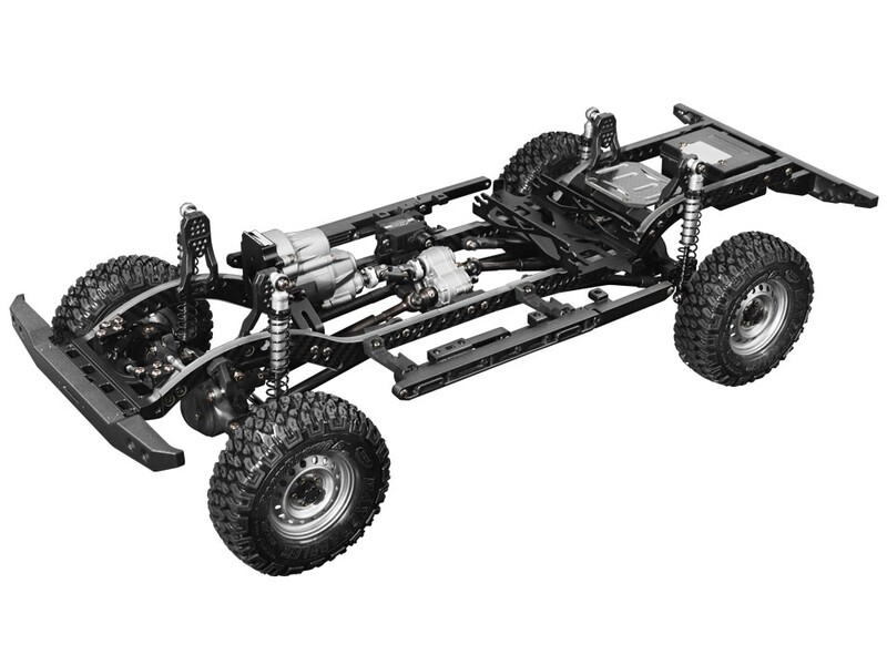 Boom Racing 1/10 4WD Scale Performance Chassis Kit 4-Link Version For Team Raffee Co. D110 for BRX02 BR8004