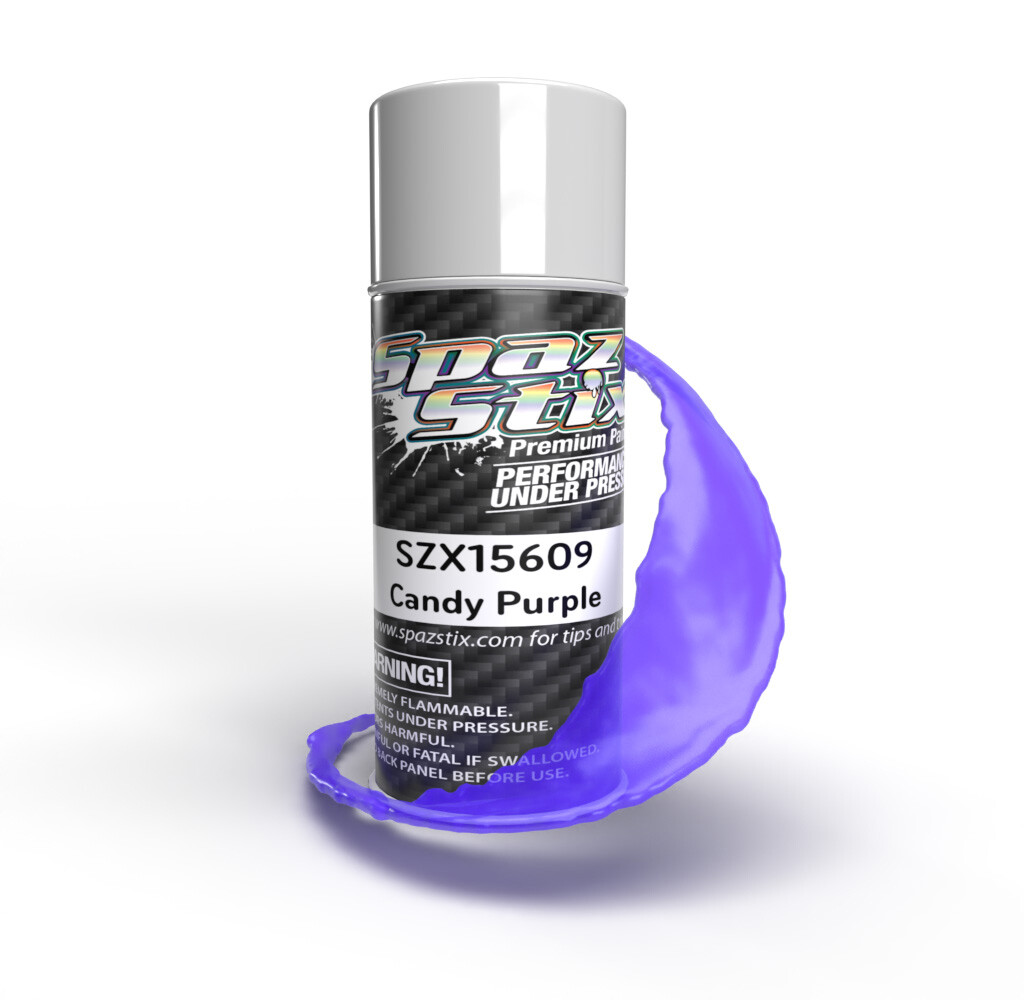 Spaz Stix Candy Purple Aerosol Paint, 3.5oz Can SZX15609