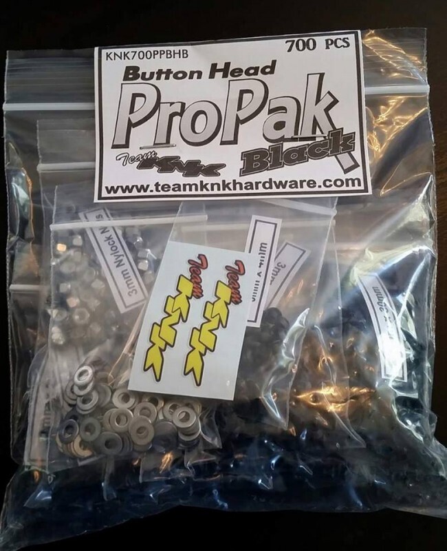 KNK Hardware (700 pcs) Button Head ProPak Black Oxide Bulk Bag KNK700PPBHB