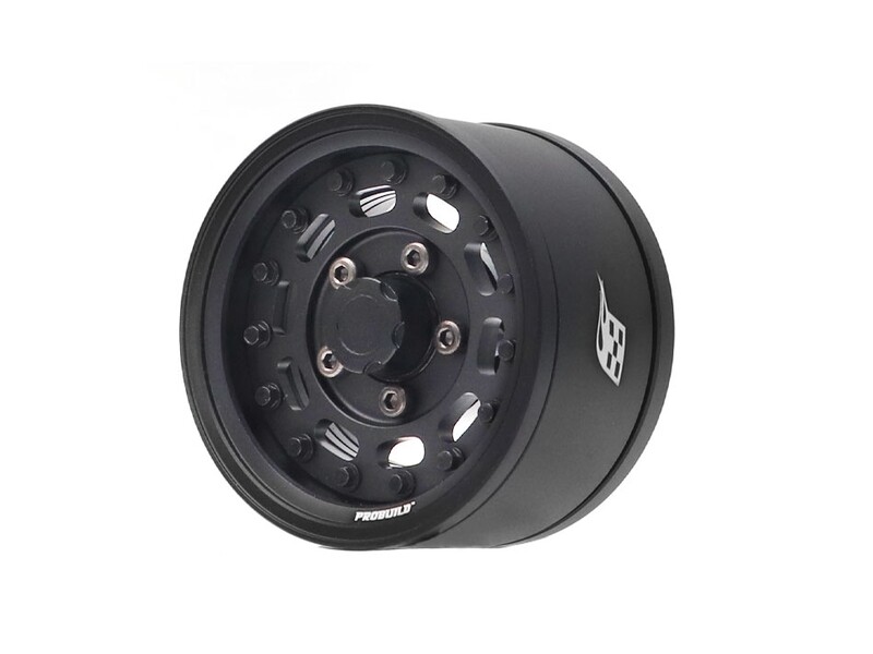 Boom Racing ProBuild™ 1.55" MAG10 Adjustable Offset Aluminum Beadlock Wheels (2) Matte Black/Matte Black BRPB155011MBKMBK