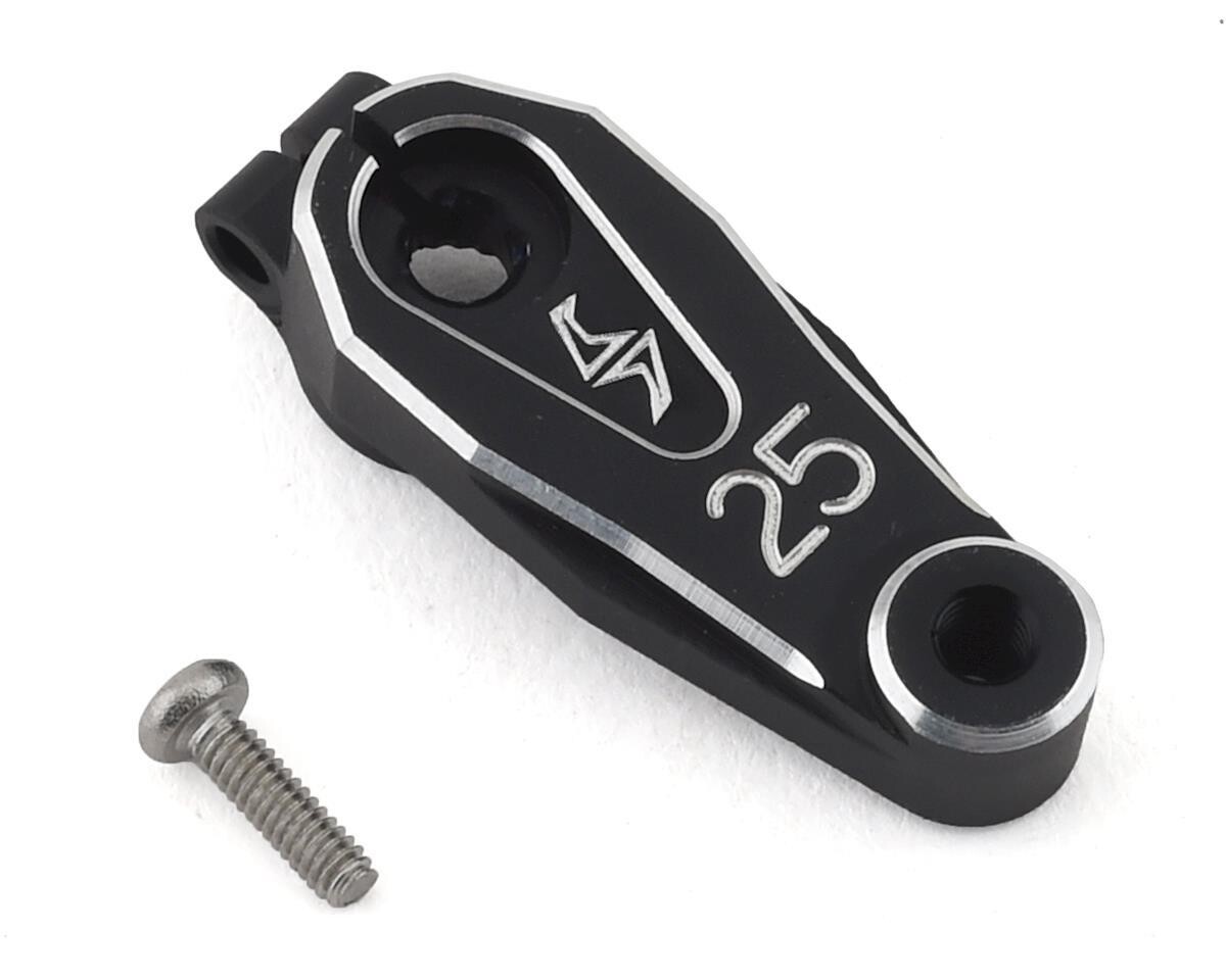 Samix SCX10 III Aluminum Clamp Lock Servo Horn (25T) (Black)  SAMSCX3-6022F-B