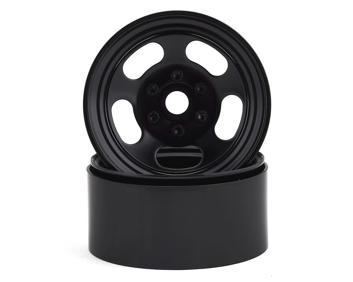 SSD RC Slot 1.9"" Steel Beadlock Wheels (Black) SSD00274
