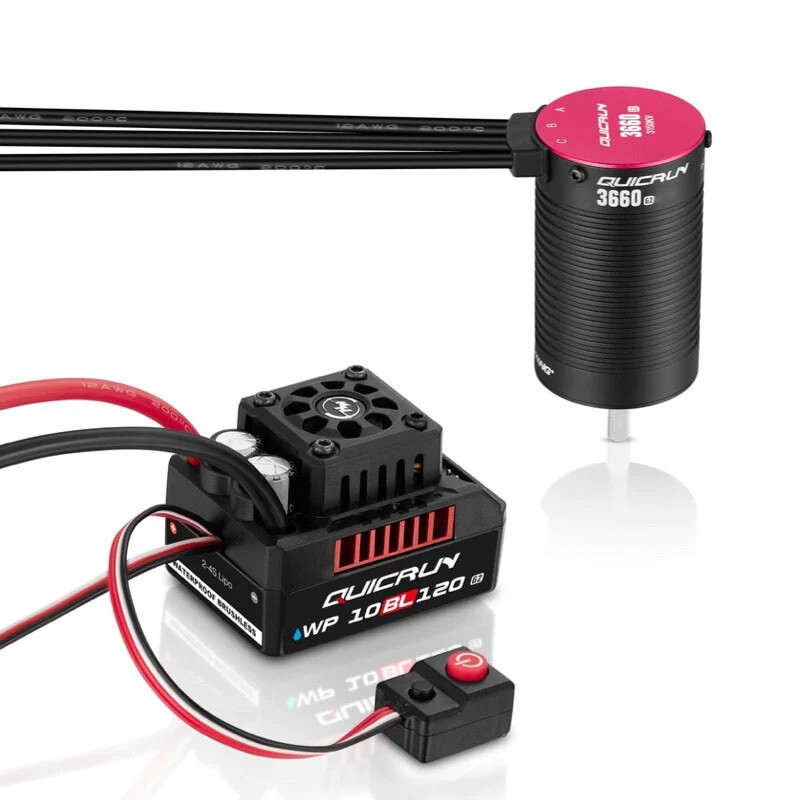Hobbywing COMBO QUICRUN 10BL120 G2+3660 SL G2; 3150KV (5mm Shaft) HWI38030210