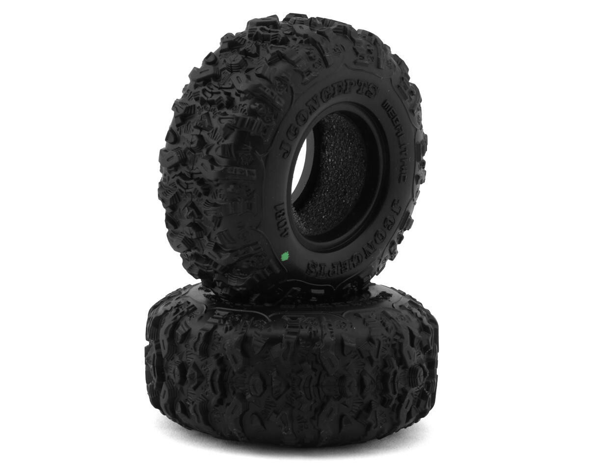 JConcepts Megalithic 1.0" Micro Crawler Tires (2) (57mm OD) (Green) JCO4081-02