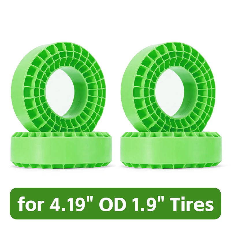 INJORA Silicone Rubber Inserts for 1.9" 108-110mm(4.35" OD) Tires (1907) DGT-1907GN