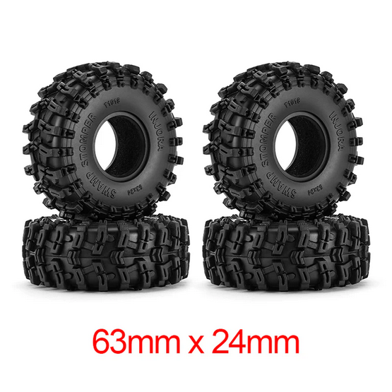 INJORA Swamp Stomper 1.0" Tires (4) (63mm) YQT-1018