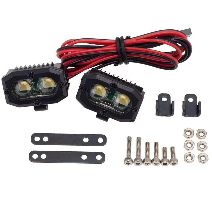 PowerHobby RC Double lamp LED Lights Headlights Spotlight for 1/10 1/8 PHLIGHT-005