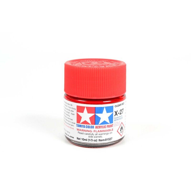 Tamiya Acrylic Mini X27, Clear Red TAM81527