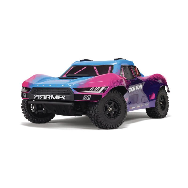 Arrma 1/10 SENTON 223S BLX Brushless 4X4 Short Course Truck RTR with DSC, Blue ARA4303V4T3