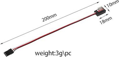 Dixieland R/C 1 Male to 4 Female Y Harness Leads Splitter (1pc)