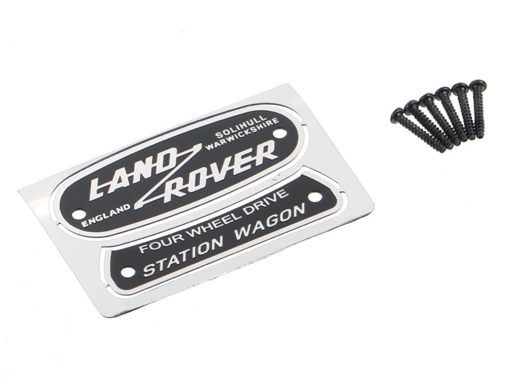 Boom Racing Emblem Set (Stainless Steel) for Series Land Rover® Station Wagon for BRX02 88 BRX02375