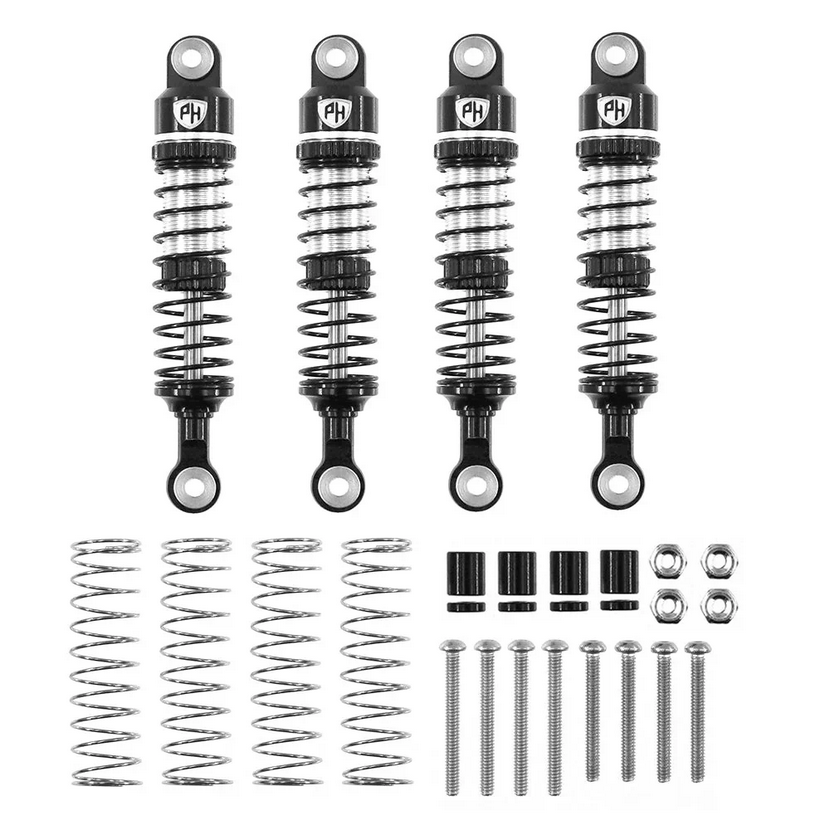 Powerhobby 62mm Threaded Oil Shocks (4) 1/18 Redcat Ascent-18 PHB7230