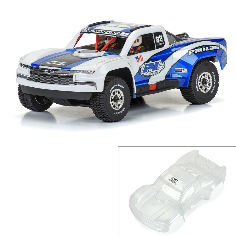 Pro-Line 1/16 Pre-Cut 2019 Chevy Silverado Trophy Truck Clear Body: GROM PRO367517