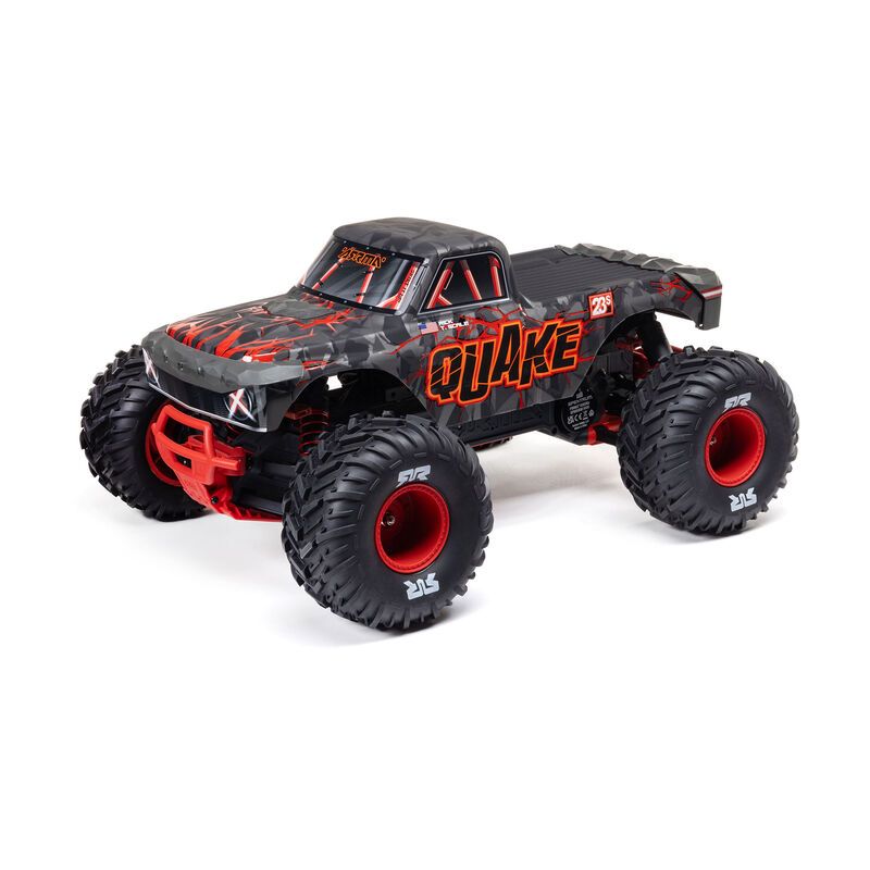 Arrma 1/10 QUAKE 223S DSC 2WD RTR Brushless Monster Truck, Red ARA3537T1