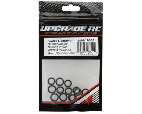 UpGrade RC "Black Lightning" Rubber Sealed Bearing Kit for Arrma® Granite™ Grom/Typhon™ Grom UPG-17002