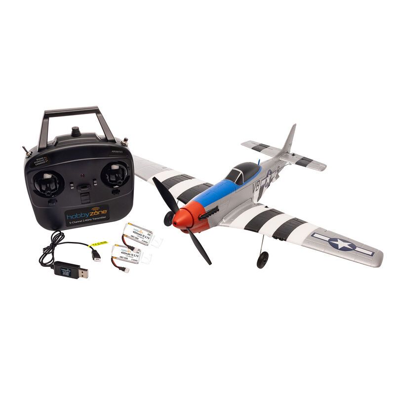 HobbyZone P-51D Mustang 450mm RTF with SAFE HBZ-1251