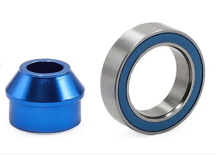Integy Alloy Machined Bearing Adapter for Traxxas 1/10 Slash 4X4 6893 C34043BLUE