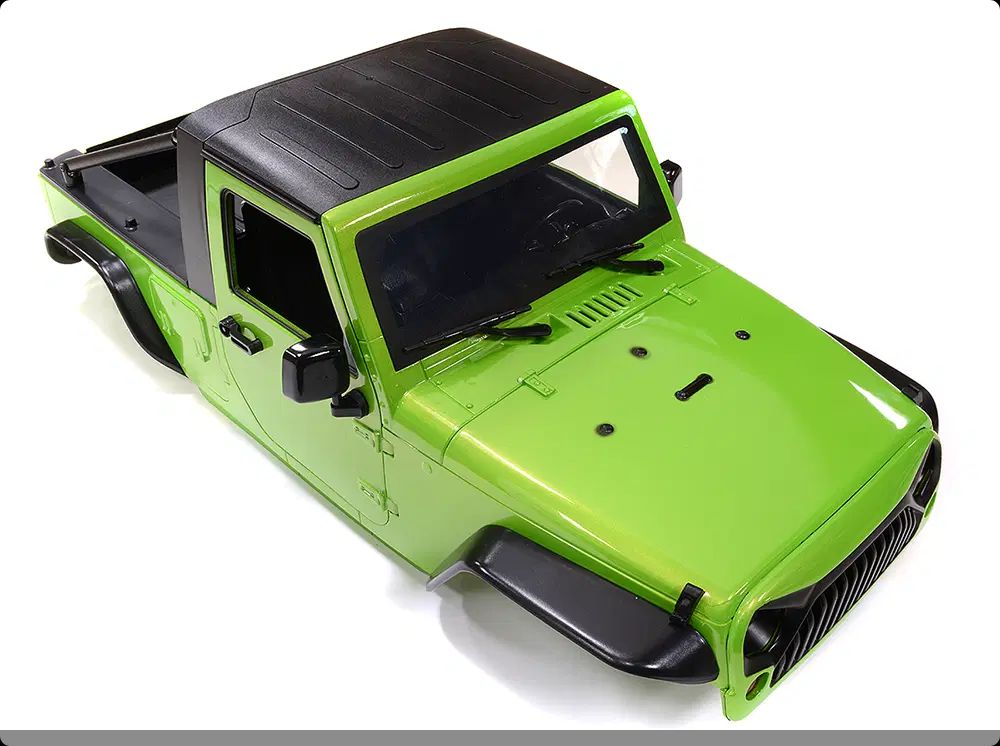 Integy Realistic JX10 Hard Plastic Body Kit for 1/10 Scale Off-Road Crawler WB=313mm C30822GREEN