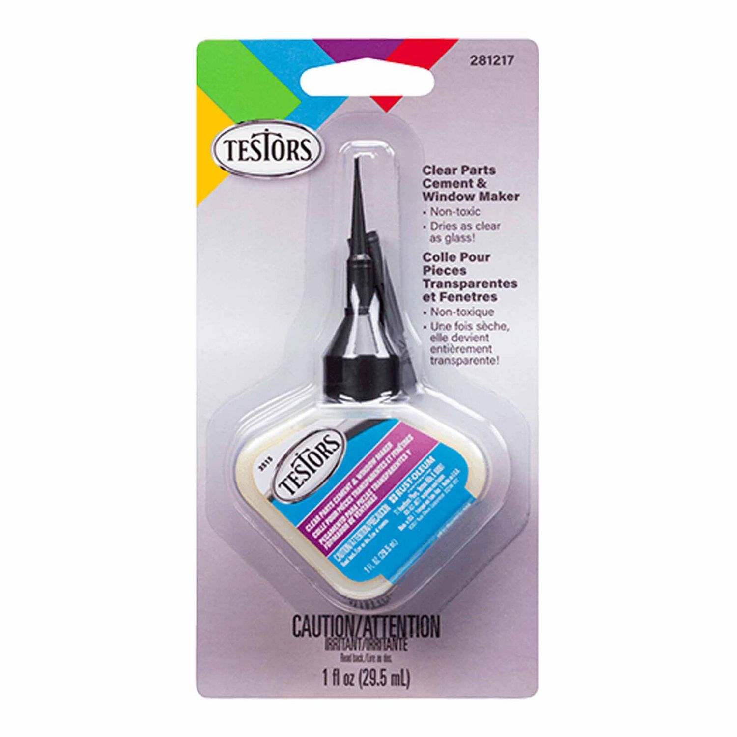 Testors Clear Parts Cement and Window Maker, 1 oz TES281217