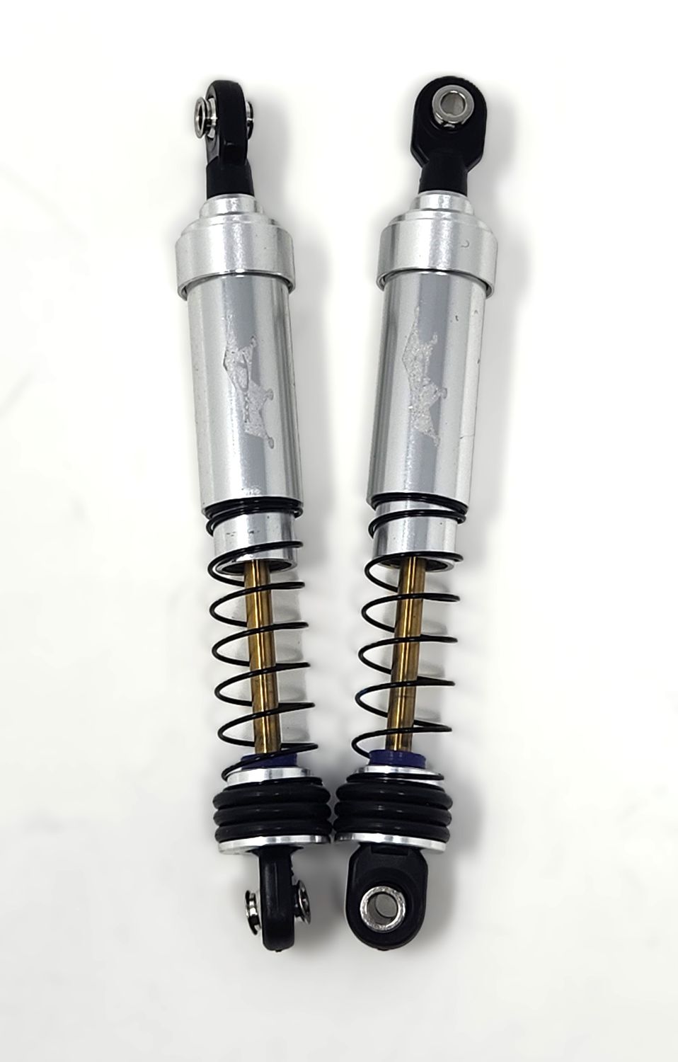 Dlux Short Shocks 92mm (Pair) (SILVER) DLX-58092-SLV