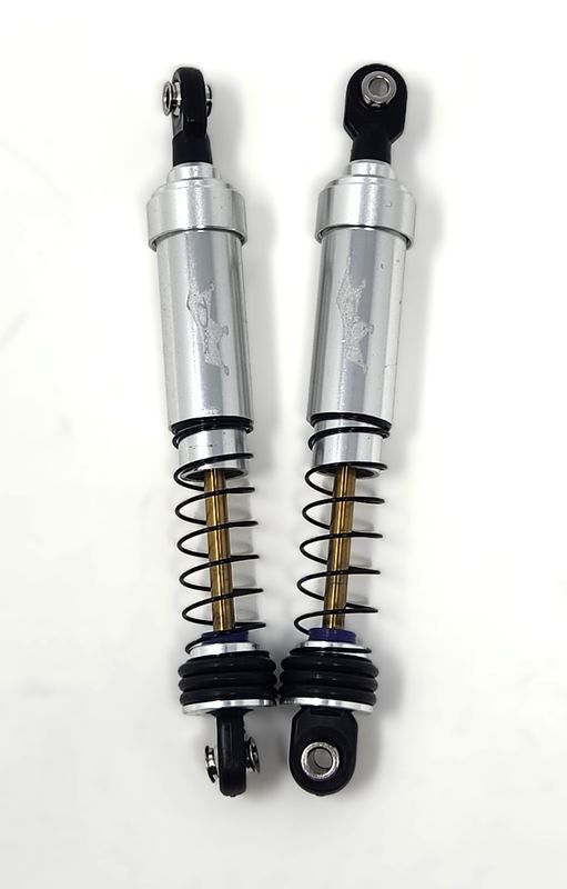Dlux Short Shocks 92mm (Pair) (SILVER) DLX-58092-SLV